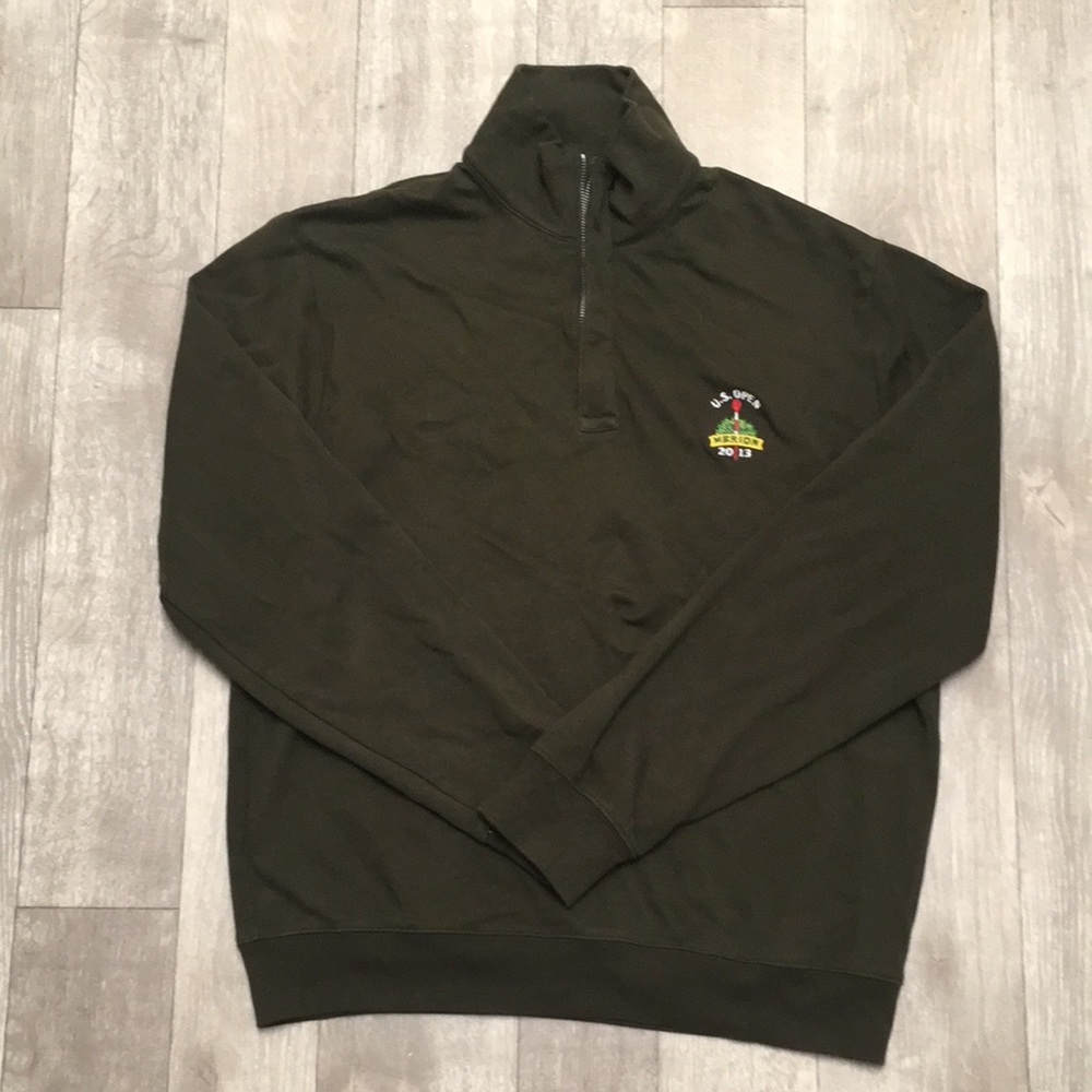 Mens Polo Golf Quarter Zip Pullover